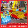 Puestos exteriores, ferias de templos, equipos de diversión infantil, excavadoras grandes, vehículos de ingeniería, fabricantes de proyectos de inicio y para ganar dinero