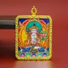 Pingente Thangka dos Oito Grandes Protetores Tibetanos para Homens e Mulheres, Cartão Thangka dos Animais do Zodíaco do Ano de Nascimento, Bagua, Estilo Étnico, Amuleto Budista