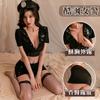 Lencería Sexy, Encanto Apasionado de Medianoche, Mujer Policía, Tentación Sexy, Uniforme Abierto, Coqueteo en Discoteca, Pijama Caliente para la Cama