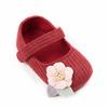 Bebê tesouro feminino de 0-1 ano sapatos de flor de outono sapatos de princesa sapatos de bebê sola macia sapatos de bebê de lã uma geração de cabelo