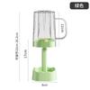 Estante de Almacenamiento para Cepillo de Dientes y Vaso Bucal Juego de Vasos para Enjuague Bucal Vaso para Cepillo de Dormitorio Estudiantil Soporte para Cepillo de Dientes Eléctrico Vaso Bucal de Pareja Cilindro para Cepillo de Dientes