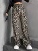 Pantalones Anchos de Color Sólido para Mujer, Cruzados Europeos y Americanos, Novedad Otoño e Invierno 2026, Cintura Elástica, Pantalones Largos Casuales, Cintura Alta con Cordón, Pierna Recta
