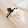 Comercio Exterior Europeo y Americano Halloween Nuevo Divertido Aleación Retro Rubí Araña Esqueleto Juego de Pendientes y Pulsera
