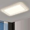 [Rigorosamente Selecionado] Lâmpada de Teto Atmosfera Italiana de Luxo Leve para Casa Retangular Ultrafina Proteção para os Olhos Pacote de Iluminação para Toda a Casa
