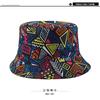 Comercio Exterior Primavera y Verano Nuevo Sombrero de Pescador Reversible para Mujer Estampado Graffiti Sombrero Combinable para Hombre Casual al Aire Libre Sombrero de Cubo Moderno