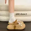 Dulces y Versátiles Pantuflas Birkenstock Tejidas Huecas para Mujer, Nuevo Verano 2026 Sandalias para el Hogar, Interiores y Exteriores
