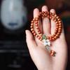 Material Chen Taihang Tuya Cuentas de Buda Accesorios Cuentas Azules Pulsera Proverbios Seis Palabras para Hombres y Mujeres Pulsera Rosario para Sostener DIY Venta al por Mayor