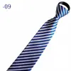 Venta al por mayor del fabricante Corbatas Rojas con Cremallera para Hombres y Mujeres, Vestimenta Formal de Negocios para Novio, Boda Estilo Coreano Corbata Rayada Perezosa Sin Corbata