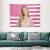 Bandera de Tela Colgante con Palo de Bandera Rosa de Celebridad Transfronteriza Americana Decoración de Pared para Dormitorio Junto a la Cama Tapiz de Fondo para Habitación de Dormitorio