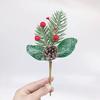 Esquejes de Navidad, Flores de Navidad, Piñas, Hojas de Pino, Frutas Rojas, Frutas de la Fortuna, Decoraciones, Guirnaldas, Accesorios de Ratán, Estilo Europeo de Fábrica
