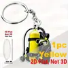 Equipamento de Mergulho Novo Transfronteiriço Chaveiro de Acrílico Transparente Desenho Animado Criativo Fofo Pingente de Chaveiro para Mochila