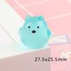 Oso polar tridimensional luminoso, color transparente, dibujos animados, bricolaje, pequeños adornos, llavero, colgante, juego de moda, mano, oficina