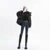 Jeans Ajustados Vintage para Mujer Otoño 2024 Ajustados de Cintura Alta Pantalones de Lápiz Delgados Sentido del Diseño Pantalones Largos Ajustados
