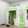 Literas personalizadas de acero y hierro forjado para dormitorios escolares, camas para apartamentos de dormitorios estudiantiles, camas combinadas de hierro forjado para espacios pequeños
