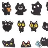 Patches de Bordado Computadorizado Patches de Desenho Animado Patches de Tecido Bordado Patches Termocolantes para Roupas Patches Adesivos Gato Gato Preto Diário Uso Diário