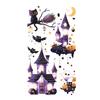 Pegatinas de tatuaje de Halloween fiesta niños dibujos animados divertido lindo calabaza bruja castillo fantasma telaraña impermeable duradero