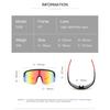 Moda Novo Óculos de Sol Coloridos Revestidos de Peça Única com Armação Grande para Esportes ao Ar Livre, Ciclismo, Montanhismo