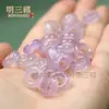Jelly de Lichia Gelo Natural Ágata Branca Calcedônia Anel Corrente para Montagem DIY Anel de Pulseira de Pedras Jade Círculo Anel de Pressão Acessórios