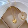 [aço titânio corpo inteiro] Fritillaria amor temperamento personalidade minimalismo forno colar de ouro verdadeiro feminino corrente clavícula ins