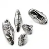 Anillos Metálicos Irregulares con Textura Retro de Nicho Europeo y Americano, Anillos Apilables de Moda y Únicos tipo Armadura para la Punta de los Dedos para Mujeres