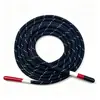 Corda de cintura de silicone de alta qualidade para moletons e calças casuais, cordão de poliéster revestido de 5 mm para capuzes, cordões de poliéster-algodão de alta qualidade no atacado