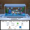 Aquário Ecológico Kuo Ting para Sala de Estar Pequeno Aquário de Plástico para Mesa com Luz e Filtro Três em Um