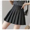 Falda plisada falda corta para mujer 2025 nueva de cintura alta estudiantil versátil falda petite falda de línea A falda estilo preppy