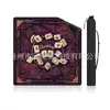 Tapete de Mesa de Mahjong Inglês Transfronteiriço, Redutor de Ruído, Antiderrapante, Espessado e Resistente a Manchas, Tapete para Sala de Xadrez e Cartas
