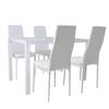 Mesa de Comedor de Cristal Templado de Lujo Accesible Estilo Crema Mesa y Sillas de Comedor para el Hogar Mesa de Negociación Simple Mesa de Comedor de Cristal
