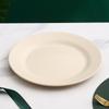 Plato Grande de Paja de Trigo Younis 28cm de Plástico Gran Capacidad para Familia Diario Filete Pizza Fruta Plato Grande