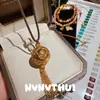 Colar Bússola com Vidraça Cravejada de Diamantes, Girassol Arco-Íris, Pulseira Empilhada de Lingote, Colar com Vidraça