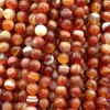 AliExpress Amazon comercio exterior superventas piedra semipreciosa raya de seda ágata roja pulsera rosario de cuentas DIY