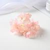 Hortensia artificial con borde quemado, hecha a mano, accesorios para el cabello, Hanfu, decoración del hogar a juego, flor falsa