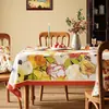 Nuevo mantel de estilo americano vintage para uso doméstico, de PVC lavable, impermeable y resistente al aceite, con un tacto lujoso y de alta gama, adecuado para mesas de comedor y mesas de centro.