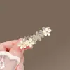 Grampo de Cabelo com Toque de Luxo, Prendedor Bico de Pato Exquisito para Mulheres, Presilha para Franja Lateral, Acessório de Cabelo, Presilha Novo Estilo 2026, Presilha Lateral com Flor de Vidro
