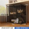 Gaiola para Gato Quente de Inverno Doméstico Vila de Vários Andares para Gato com Banheiro Espaço Livre Extragrande Armário para Gato Ninho para Gato Pequeno Interno