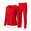 Conjunto de roupa íntima térmica espessa de fleece, alta elasticidade, confortável e versátil, para outono/inverno, de origem japonesa e coreana, para mulheres em tamanhos grandes