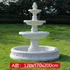 Fuente de Agua Corriente Grande Estilo Europeo para Jardín Exterior Estanque de Peces Paisajismo Patio Decoración de Pie en el Suelo Adornos Redondos para Bodas Interiores