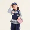 Nuevo Estilo Top Falso de Dos Piezas de Policía Conejito para Niñas -710317