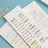 Plan de Estudio para Examen de Admisión de Posgrado Bloc de Notas Extra Largo Cuadrícula Horizontal Pegatina de Nota Desprendible Mensaje No Adhesivo