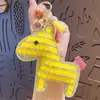 Lindo Llavero de Muñeca Pony de Diamante Dibujo Animado Creativo Llavero de Coche Colgante de Bolso de Moda Regalo Venta al por Mayor
