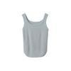 [Oufan] Multi-Color colarinho quadrado malha camisole mulheres emagrecimento interior e exterior vestir slim mangas top 9748