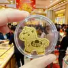 Concha de Agua Oro Puro 2mg Pegatina que Atrae Dinero para Teléfonos, Pegatina de Oro 999 de Venta Caliente, Regalo para Transmisión en Vivo de Inauguración de Tienda de Oro, Venta al por Mayor