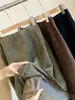 Falda retro de malla y gamuza para mujer estilo coreano, nuevo modelo de otoño, efecto dos piezas, tiro alto, adelgazante, ajustada, de longitud media