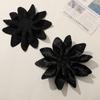 Tecido cetim suave coreano de início de outono pétalas de diamante faça você mesmo feito à mão anel de cabelo flor de pulso acessórios de vestuário