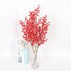 Simulación Fruto de Acebo Rojo Navidad Fruto de la Fortuna Cubeta para Año Nuevo Cubeta para Sostener Decoración del Hogar Floricultura Adornos de Flores