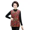 Ropa para mujeres de mediana edad y mayores transfronteriza chaleco cálido engrosado con forro polar madre otoño e invierno prenda exterior chaleco holgado talla grande
