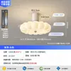 Lâmpada de ventilador de quarto estilo creme bolha criativa sensação de alta qualidade luz de ventilador de teto para sala de estudo espectro total pôr do sol céu estrelado luz de ventilador