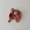 Chapéu de Bebê com Olhos Grandes para Cuspir Chapéu de Lã Fofo de Inverno para Homens e Mulheres Chapéu de Tricô para Bebê Chapéu Quente para Crianças