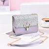 Cadena para Bolso de Mujer Estilo Chanel Bolso de Hombro Fresco de Primavera y Verano Bolso de Lentejuelas Casual para Combinar con Todo Bandolera Bolso Cuadrado Pequeño